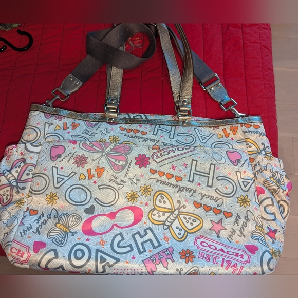 Coach Poppy Butterfly Baby Bag - Picture 9 of 12